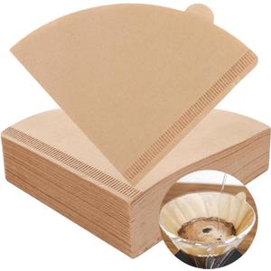 Adove Coffee Filter, Size 02 Cone Coffee Filters Disposable, 100 Count Unbleached Natural Paper Filters 2-4 Cup, 2 Cone For Pour Over and Drip Coffee Maker(100)