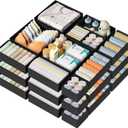 DIMJ Drawer Organizer Clothes Storage - 24 Pack Baby Dresser Organizer for Nursery, Foldable Closet Drawer Organizer Bins for Bedroom Organization, Fabric Storage Dividers for Socks, Underwears, Bras