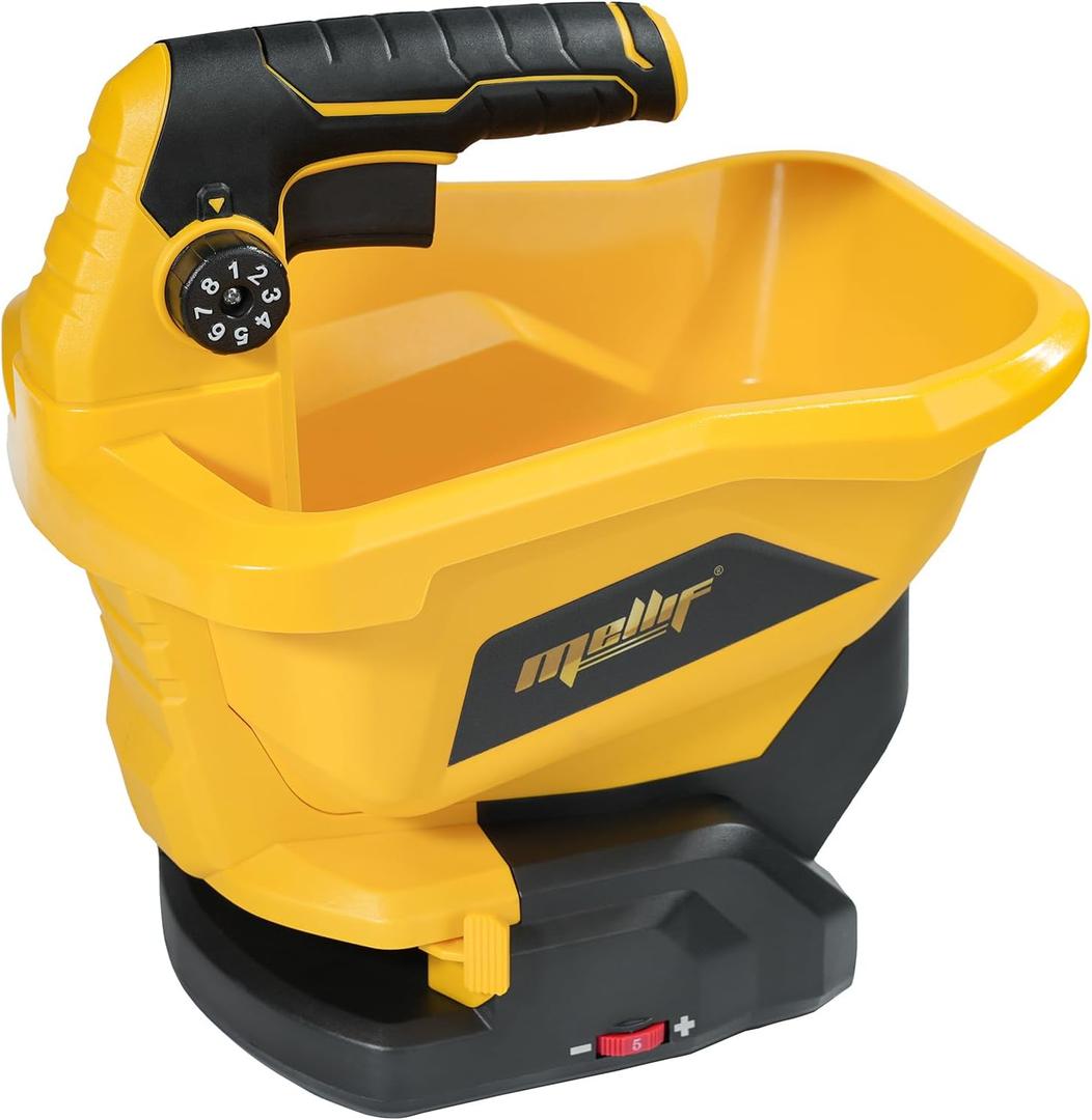 Danero Handheld Power Spreader Compatible with Dewalt 20V Battery(Tool Only), Cordless Seed Spreader Available Year-Round, Electric Lawn Spreaders for Grass Seed, Fertilizer, Salt, Ice Melt, Feed