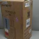 Joyway Carry on Luggage Airline Approved with Front Compartment and Cup Holder, 20 Inch Hard Shell Carry-on Suitcase with Spinner Wheels and TSA Lock for Women Men (Black)