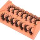 False Eyelashes Wispy Lashes Natural Look Fake Eyelashes Cat Eye Lashes Mink Fluffy Strip False Lashes Fox Eye Lashes Pack 7 Pairs ALICROWN
