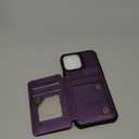 Vinich for iPhone 13 Pro Max Wallet Case with Card Holder, RFID Blocking Credit Slots Kickstand Shockproof Phone Cover Fit for iPhone 13 Pro Max 6.7" Purple