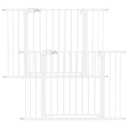 Babelio Baby Gate, 29-48 Inch Auto Close Pet Gate PressGuard P7, Easy Install Pressure-Mounted Safety Gate, Extra Wide Pet Gate for Stairs and Doorways, 2 Pack White