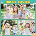 Easter Bubble Wands for Kids 2 Pack, Automatic Bubble Blower with Light for Girls Boys, Bubble Toys with Bubble Refill Solution for Easter Party Favor, Easter Basket Stuffers, Outdoor Activity