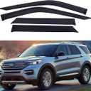 Window Visors for 2020-2024 Ford ExplorerRain Guards Sun Shields Window DeflectorTape-On Style4PCS