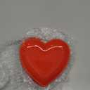 4 Set Heart Shaped Plates Ceramic Salad Cute Plate Set Steak Elegant Dinner Dish 6.9 Inch Dessert Tray Serving Dish Dessert Appetizer Snacks for Mother's Day Anniversary Wedding(Red)