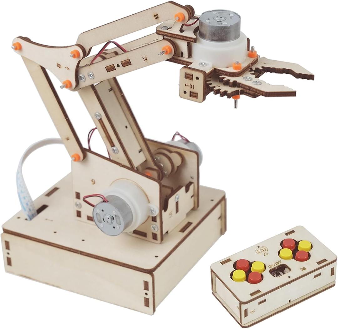 Robot Arm Kits Robotics for Kids Ages 8-12-14-16 Teens Adults STEM Toys Building Engineering 9 10 11 13 14 15 16+ Year Old Boys Grils Gifts DIY Craft Science Circuit Project Summer Camp Activities