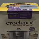 Crock-Pot Large 8-Quart Programmable Slow Cooker with Auto Warm Setting, Black Stainless Steel (Pack of 1)