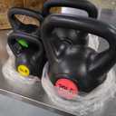 OLIXIS 50LBS 4-Piece Kettlebell Set with Wide Grip - Perfect for Home Gym Strength Training & Workouts