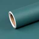 CAX Teal Green Contact Paper Peel and Stick Wallpaper 15.7"x118" Matte Teal Green Textured Wallpaper Solid Color Self-Adhesive Contact Paper for Cabinets Furniture Renovate Wall Covering