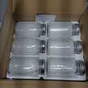 [6 Pack] 32 oz. Regular-Mouth Glass Mason Jars - with Metal Airtight Lids and Bands 1 quart Large for Canning, Preserving, & Meal Prep