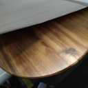 21"x16" XL Extra Large Acacia Wood Cutting Board with Handle Round Wooden Charcuterie Boards Meat Chopping Board Bread Serving Cheese Platter Big Pizza Cutting Boards for Kitchen Carving Butcher Board