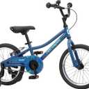 Retrospec Koda Plus Kids Bike for Boys & Girls Ages 4-6 Years - 16" Children's Bicycle, Adjustable Seat & Handlebars (Blue Bolt)
