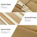 Pencil Case - Flip Cover Large Capacity Aesthetic Pencil Pouch with Sturdy Zipper, Mesh Stationery Organizer Pen Pouch with Compartments for College, office, Travel, for Women Men(Brown)