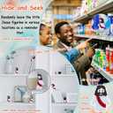 2 x ILHSTY 32 Pcs Little Jesus Figures  Mini Rubber Jesus Toys Jesus Love You for Easter Egg Fillers Egg Hunts Religious Party Favors Gifts Hide and Seek Baptism Gifts Sunday School (Red)