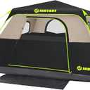 6 Person Instant Tent,Pop Up Tents for Camping with Rainfly | 60 Seconds Easy Setup,Cabin Tent for Family Camping with Expandable Carry Bag & Upgraded Ventilation