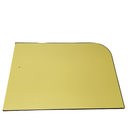 Yellow Corner Floating Shelf with One Round Corner, 31.5" x 24"