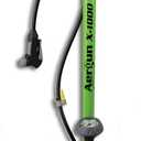 X-1000 Bike Pump Unique AerTight Pump Head for Easiest use with Both Presta and Schrader Bicycle Pump Valves Pressure Gauge 160 PSI