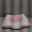 Osteo Cervical Pillow for Neck Pain Relief, Hollow Design Odorless Memory Foam Pillows with Cooling Case, Adjustable Orthopedic Bed Pillow for Sleeping, Support for Side Back Sleepers (Queen(25.5*16.5*5.2/4.1 inches), Pink)