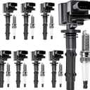8PCS UF535 Ignition Coils Pack & 95983 Spark Plugs 4.7L 5.5L Compatible with Mercedes-Benz CL550 CLK550 CLS550 E550 G550 GL450 GL550 S500 S550 SL550 2007 2008 2009 2010 2011 2012 2013 2014 2015