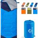 oaskys Camping Sleeping Bag - 3 Season Warm & Cool Weather - Summer Spring Fall Lightweight Waterproof for Adults Kids - Camping Gear Equipment, Traveling, and Outdoors