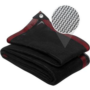 40% Shade Cloth, 6.5x10FT Black Heavy Duty Mesh Screen Tarp with Grommets for Patio, Canopy, Garden, Porch, Greenhouse, Pools, Garage