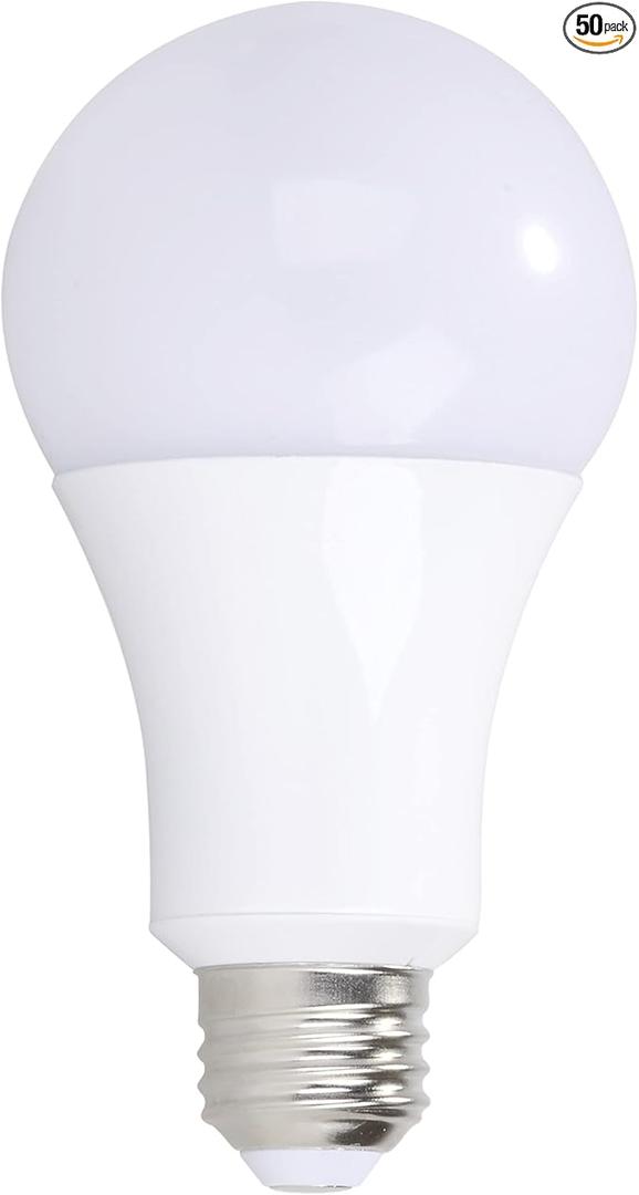  9 Watt EQ A19 Dimmable LED Light Bulb in Bright White (50-Pack)