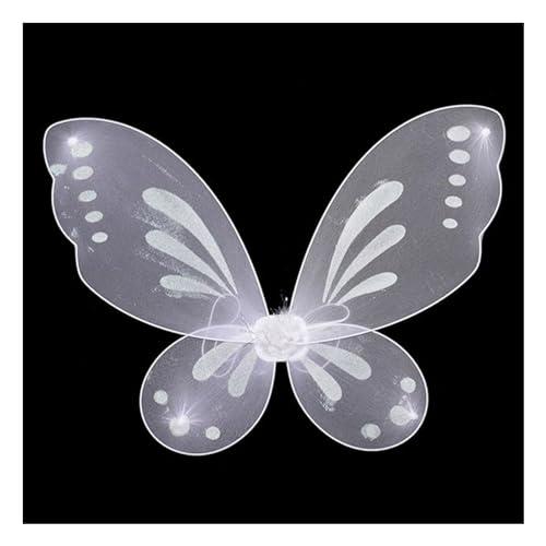 Fairy Wings for Adults, Women Girls Butterfly Fairy Wings Fairy Costumes Sparkle Fairy Princess Angel Wings Cosplay Christmas Halloween Dress Up Birthday Party Favor Gift for Girls Women Wing Has A Tear