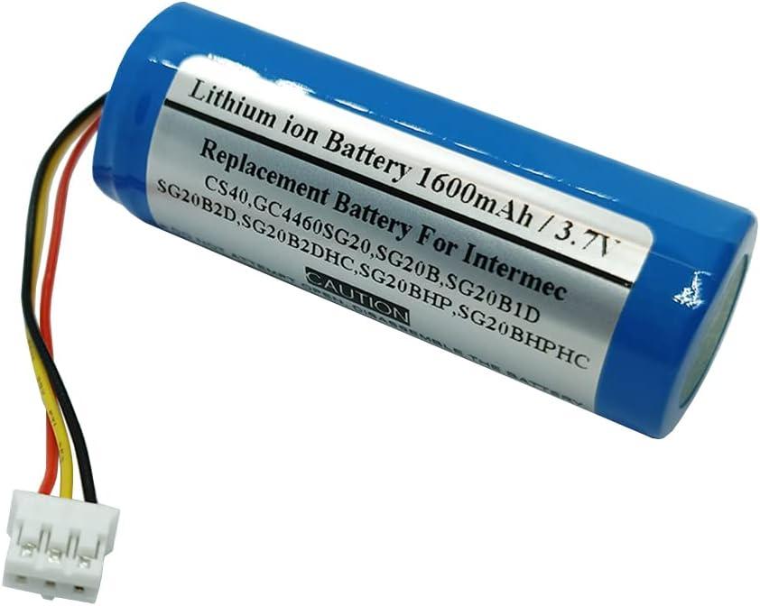 1600mAh 3.7V Replacement Battery for Intermec CS40, GC4460SG20, SG20B, SG20B1D, SG20B2D, SG20B2DHC, SG20BHP, SG20BHPHC, SG20-BP01, SGBAT