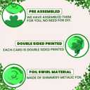 St. Patricks Day Decorations Set- Saint Patricks Day Hanging Swirls, Lucky Green Clover Hanging Banners, Saint Patrick's Day Decor, Shamrock Hanging Ornaments, Irish Party Favors Indoor Outdoor