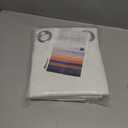 BGment Pure White Blackout Curtains 54 Inch Length for Bedroom 2 Panels Set, Linen Textured Thermal Insulation Soundproof Window Curtain Drapes with Grommet, 52 Inch Wide Each Panel