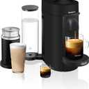 Nespresso VertuoPlus Coffee and Espresso Machine by De'Longhi with Milk Frother, Ink Black