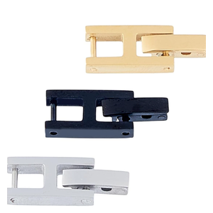 SUPERFINDINGS Stainless Steel Watch Extension Clasp Square Quick Release Replacement Metal Strap Watch Necklace Bracelet Extender Fold Over Jewelry Clasps