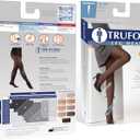 Truform 15-20 mmHg Compression Pantyhose, Sheer 20 Denier Women's Shaping Tights, Beige, Tall