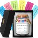 Bible Verse Jar, Read Me When Bible Verses Prayer Jar with Scriptures for Spiritual Encouragement - Inspirational Christian Religious Gifts for Women Men Birthdays Father's Day Gift