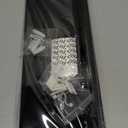 OAPRIRE Black Acrylic Floating Shelves Set of 2 - Damage Free Expand Wall Space - 12 Inch Wall Shelves with Strong Adhesive for Bathroom, Bedroom, Etc