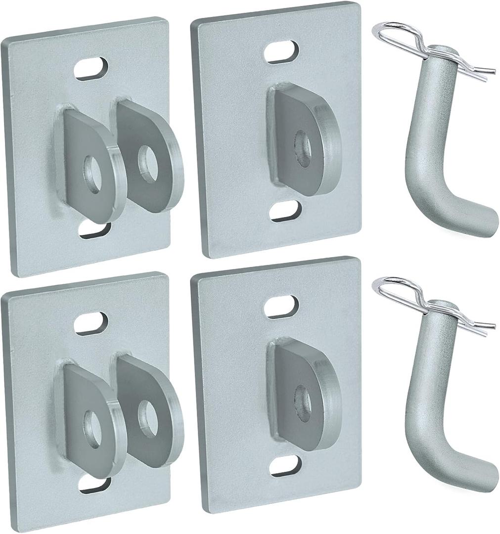Stationary Dock Connector Hinge Kit,Floating Dock Hinges Hardware Brackets,Heavy-Duty Boat Dock Hinges Kit, Male & Female T Style Corner Hinge Dock Parts Connect Ramp to Floating Dock