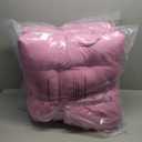 EAGLE PEAK Tufted Outdoor/Indoor Seat/Back Chair Cushions, Set of 2, 42'' x 21'', Pink