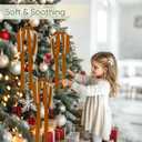 Artmag 6 Pcs Velvet Christmas Large Swag Bows 23.6x15.7 Inch Rustic Staircase Wreath Fireplace Vintage Bows for Christmas Tree Topper Holiday Indoor Outdoor Decor (Camel)