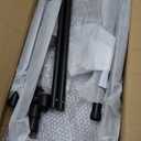 Medical Step Stool with Handle Bed Steps for High Beds Adults Elderly Seniors Adjustable Bedside Stepping Stool Handicap Safety Metal Footstool Wide Platform to Get into Bed, Bathtub, SUV (Black)