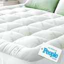 Niagara Sleep Solution Ultra Soft Twin Size Mattress Topper - Viscose Made from Bamboo Pillow Top Mattress Pad for Back Pain Relief - Naturally Cooling for Hot Sleepers, Green
