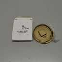 Therwen 2 Pcs 3.5 Inch Slotted Brass Cleanout Plug Sewer Cleanout Plug Wrench Sewer Clean Cover for Drain, Waste, and Vent Purposes(Concave)