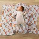 3 Pack Soft Boho Baby Gender Neutral Blankets for Newborn Baby Girls or Boys Unisex Nursery Toddler Baby Throw Blanket Double Layer Blankets with Dotted Backing Sun Rainbow Printed (Boho)