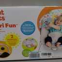 Bright Starts Baby Bouncer Soothing Vibrations Infant Seat - Removable -Toy Bar, Nonslip Feet, 0-6 Months Up to 20 lbs (Safari Fun)