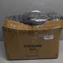 COHOME Quilted Twin XL Size Comforter - All-Season Down Alternative Duvet Insert - Luxury Hotel Soft Breathable Winter Warm Dark Grey Comforter with Anti-Clump Tech & 8 Tabs - Reversible 68"x92"