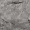 SZJIAHTM 2 Pcs Dining Chair Cover Armchair Wingback Round Curved Back Chair Cover Soft Stretch Mid Century Modern Accent Chair Slipcover for Kitchen Living Room (One Size, Grey)