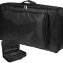 Effect Pedal Storage Bag, Effect Pedalboard Zipper, Black Storage Bag Carry Case Electric Guitar Replacement Accessory