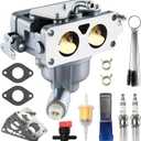 Carburetor Compatible with B&S 796997 796227 796258 Lawn Tractor V-Twin 407777 40N877 40R877 445677 445877 44L777 44M777 44P777 44R677 Engine Carb