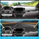 smabee Dashboard Cover Mat for Honda Pilot 2016-2022 & Ridgeline 2017-2026 & Passport 2019-2026 Dash Mat Flannel Sunshade Glare UV Rays Protector Interior Accessories Black