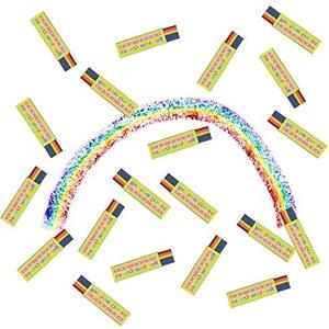 Lucky Art Crayonology Rainbow Crayons each Crayon has 6 Colors (bulk set of 23 Pieces) Fun Educational And Learning Activities For Kids (Bright Color)